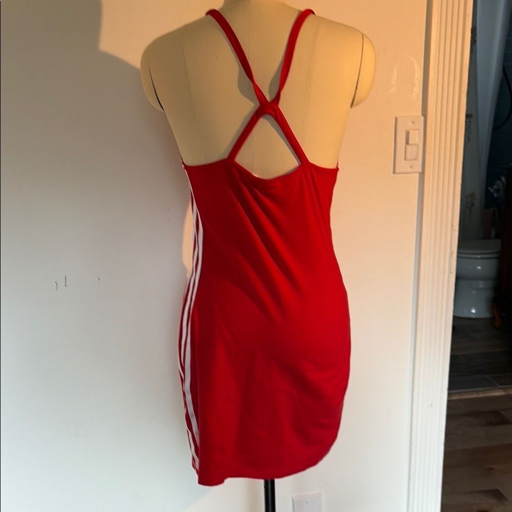 Adidas Women's Red Mini Dress - Picture 3 of 10